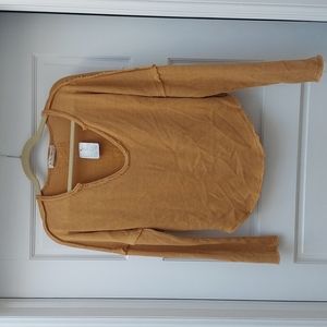 We The Free small cotton/poly sweater, color 'honey'
